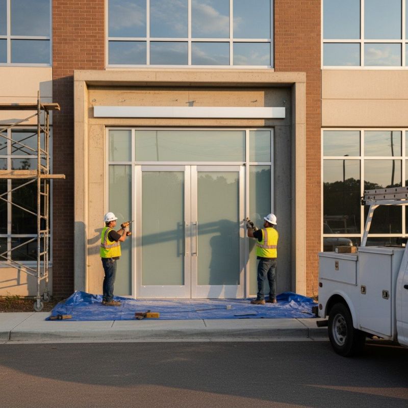 Commercial Door Installation detail